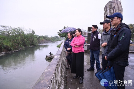 徐榛蔚視察縣內排水工程 保障鄉親生命財產安全