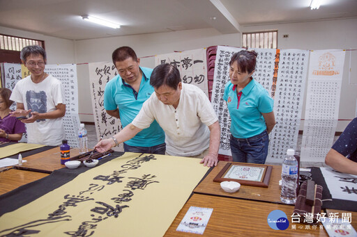 莊敬國小與壽山巖觀音寺攜手辦活動 年畫絹印、書法揮毫十二日登場