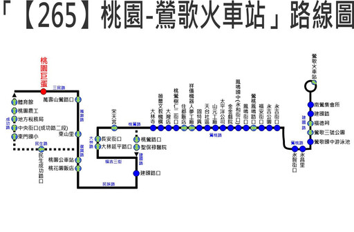 「265桃園-鶯歌火車站」正式上路 每日營運12班次