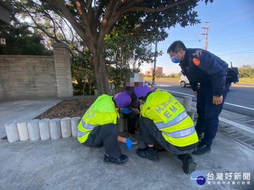 關懷弱勢暖人心 楊梅警寒冬送暖迎新年