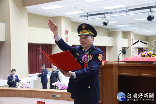 南投縣警察局長交接 許淑華期許燈會春節全心維護交通治安