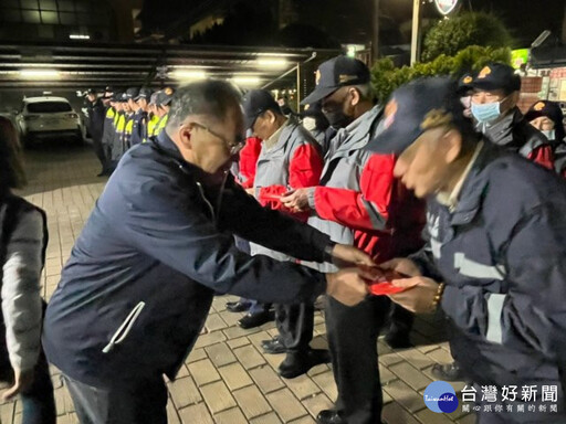 守護鄉親安全過春節 后里區長慰問義警民防及守望相助隊