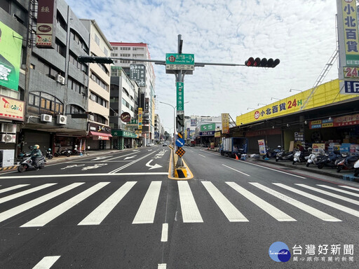 南市道路積極優化 左轉標線號誌讓健康路好行又安全