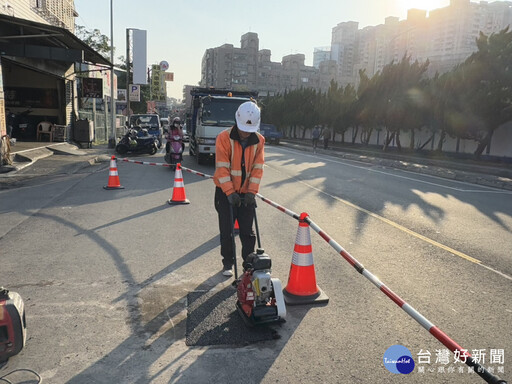 春節道路維護不打烊 確保民眾安全又舒適行車環境