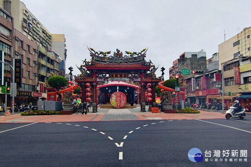 桃園首處人本示範街區第一階段提前完工 景福宮參香逛街都好行