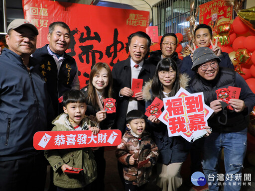 翁章梁除夕夜赴義竹拜年 奉天宮搶頭香、朴子參拜