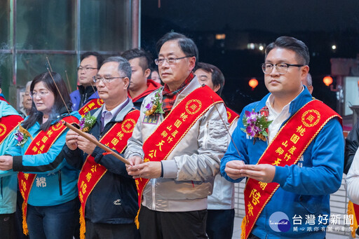 出席蘆竹天公廟玉皇大帝誕辰祝大典 張善政祈求庇佑市民闔家安康