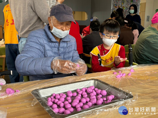 田中日照中心老幼共學 祖孫同樂猜燈謎搓元宵