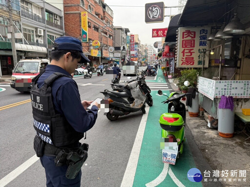 彰化市大埔路新設標線型人行道 警開始取締違停