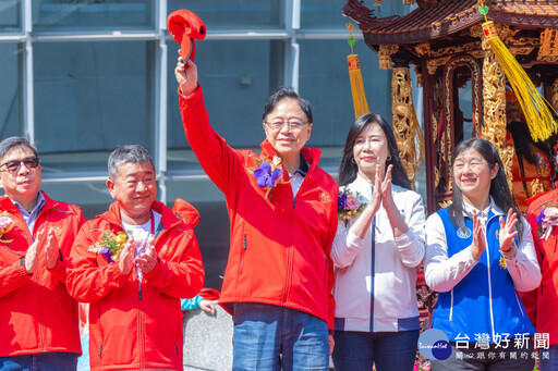 景福宮開漳聖王文化季遶境踩街 張善政：持續支持傳統民俗活動