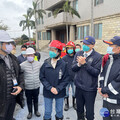 視察竹市香山區工廠火警災後復原 張治祥秘書長督促強化安全管理