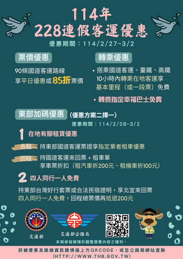 228連續假期交通疏運 出遊返鄉搭客運免塞車