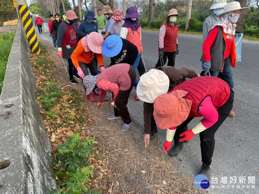 撿垃圾、賞花趣！ 埤頭鄉公所號召守護東螺溪