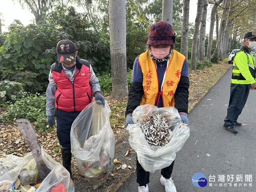 撿垃圾、賞花趣！ 埤頭鄉公所號召守護東螺溪