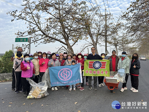 撿垃圾、賞花趣！ 埤頭鄉公所號召守護東螺溪