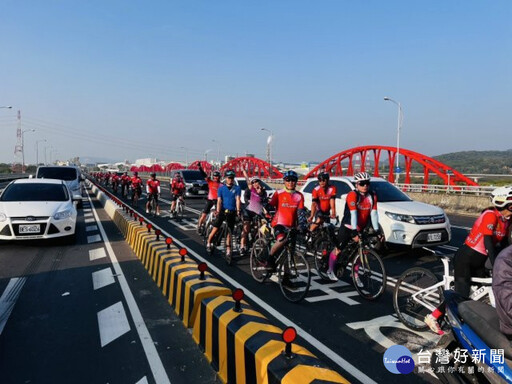 國際同濟會公益單車環島 抵后里啟明學校受熱烈歡迎