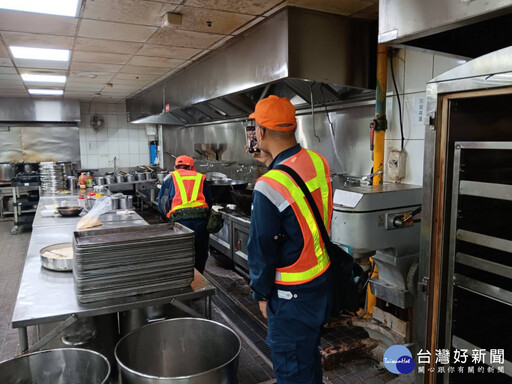 防範氣爆再發生 中市府稽查大型用氣餐飲業