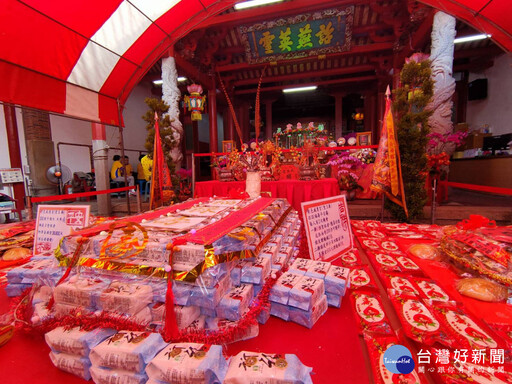 威惠宮開漳聖王壽誕 300台斤超大米龜獻壽超吸睛