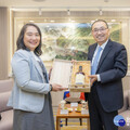 馬尼拉代表葛若菲拜會侯友宜 感謝照顧新住民