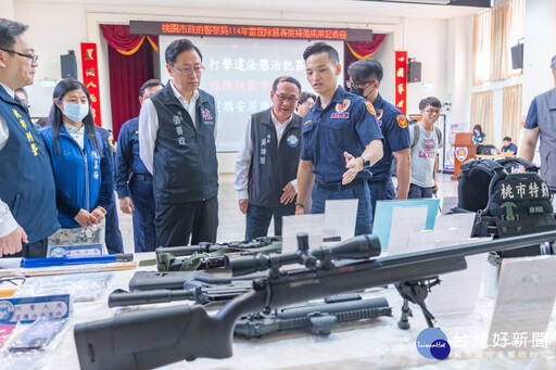 桃市雷霆除暴專案掃蕩 張善政:嘉勉警察同仁維護治安