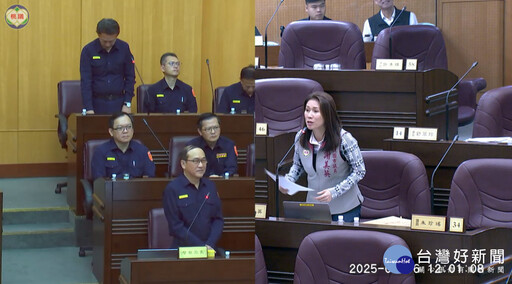 桃議員謝美英質詢警察局 為警犬汪汪隊發聲