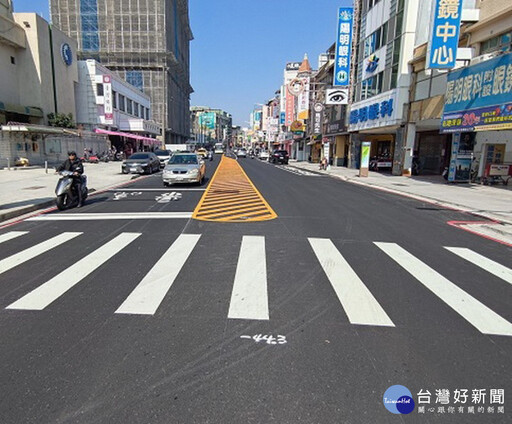 高市左營大路人行環境改造完成 舊城風景更清新
