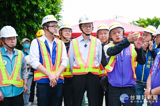 應對極端氣候暴雨挑戰 張善政視察南工路治水工程