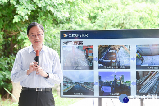 應對極端氣候暴雨挑戰 張善政視察南工路治水工程