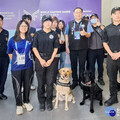 2025雙北世界壯年運動會登場 蘆警攜拉布拉多警犬強化反恐安檢
