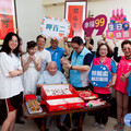 榮民俞在時百歲嵩壽 新竹榮服處獻上蛋糕、壽桃歡祝