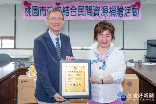 世外桃源基金會捐贈500臺循環扇 王明鉅：肯定善舉造福弱勢族群