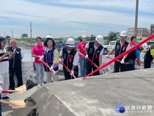 嘉邑行善團捐助 芳苑鄉海尾橋重建工程動土