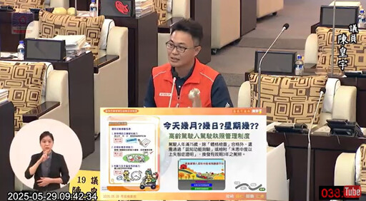 降低高齡長者交通事故率刻不容緩 南市議員建議進行認知功能測試
