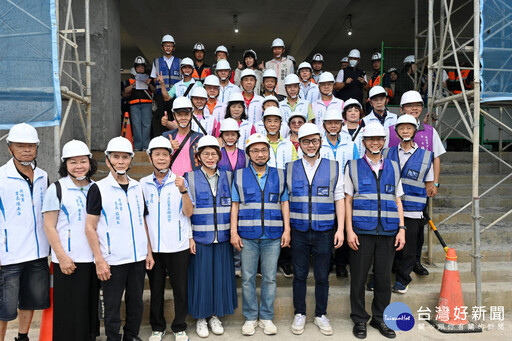 視察秀峰高中校舍整建工程 侯友宜：滿足汐止地區就學需求
