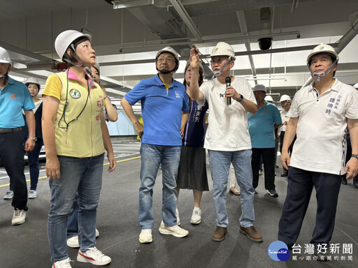 視察板橋溪北公園地下停車場工程 侯友宜：新建停車場數量全國第一