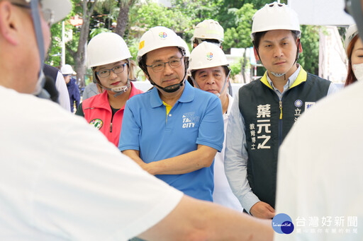 視察板橋溪北公園地下停車場工程 侯友宜：新建停車場數量全國第一
