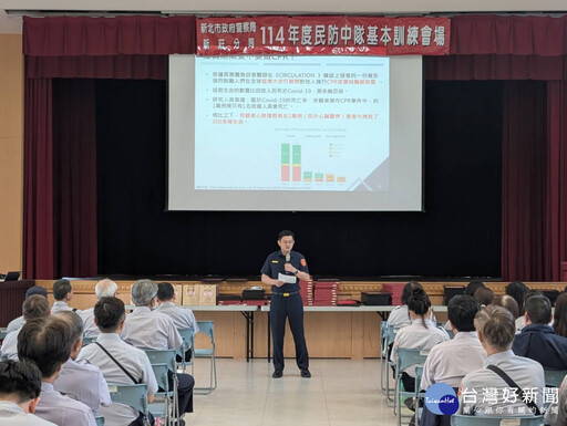新莊警分局民防訓練 提升全社會防衛韌性