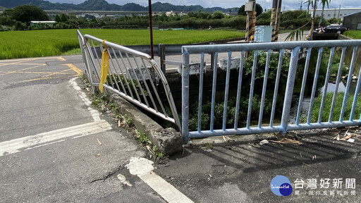 台中狹橋急彎害車撞護欄 民代促拓寬8月底完工