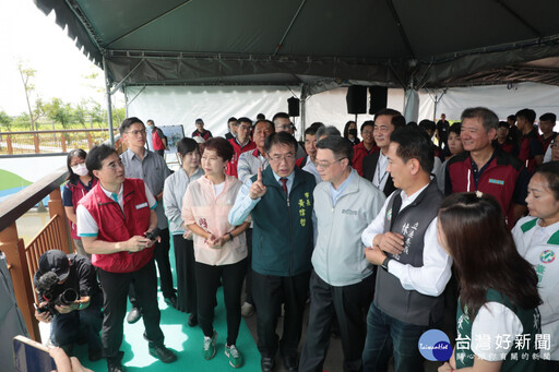 卓榮泰視察曾文溪排水 黃偉哲爭取補助水利建設