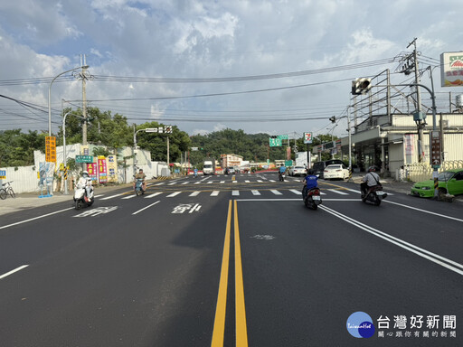 太平山區門戶道路全面升級! 中市一江橋段夜間燙平完工