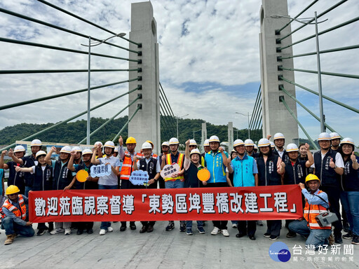 東勢埤豐橋改建工程進度超前 8月底提前通車