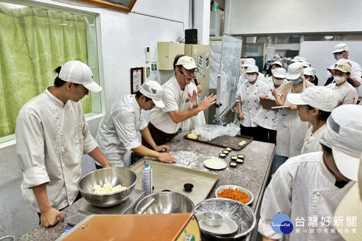弘光科大邀法、日麵包名廚授課 傳授烘焙技法及職人精神