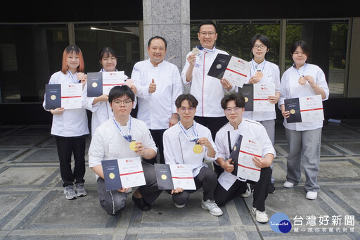 大葉大學餐旅系、烘焙學程 首爾廚藝挑戰賽奪金
