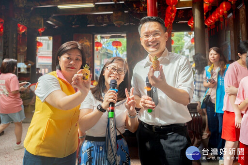 八德三元宮創意筊杯活動 蘇俊賓：傳統信仰融合美學教育的最佳實踐