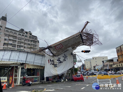 丹娜絲颱風強襲 嘉義市全力動員投入災後重建