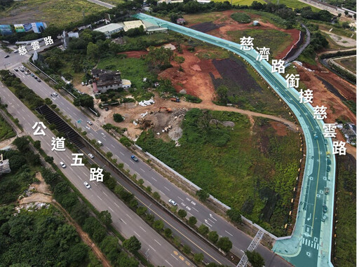 竹市「慈濟路北段銜接慈雲路段」通車 有助提升整體路網運作效率