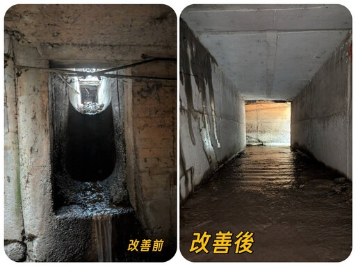 弘光科大前「滑水道」走入歷史！ 台灣大道沙鹿段排水箱涵完工