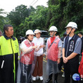 太平區黃竹里竹村路因豪雨崩塌 盧秀燕勘災指示：全力搶通、保障居民安全