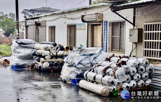 防範楊柳颱風造成災情 南市府備妥帆布與發電機應變