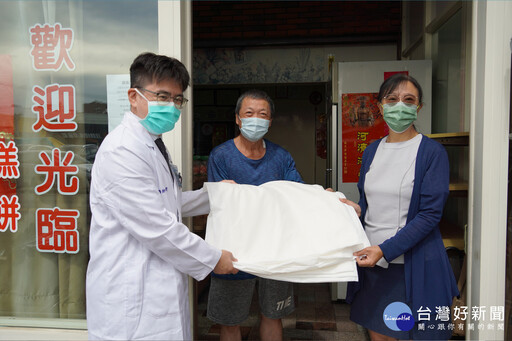 鹿基醫院防颱送暖 致贈科技沙包防範楊柳颱風侵襲